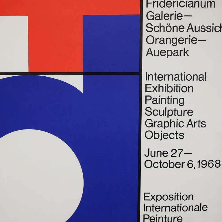 Detail for documenta 4. Kassel '68 International Exhibition Painting Sculpture Graphic Arts Objects Poster, 1968 (2 of 4)
