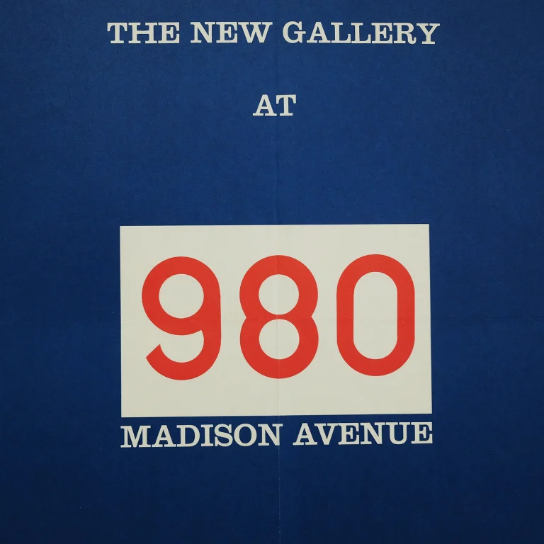 Detail for Cordier & Ekstrom Opening The New Gallery at 980 Madison Avenue Announcement Poster, 1968 (2 of 4)