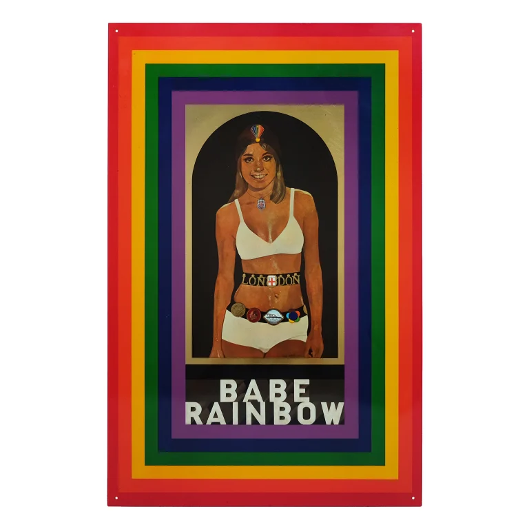 Detail for Babe Rainbow by Sir Peter Blake Screeprint on Tin, 1968 (1 of 3)