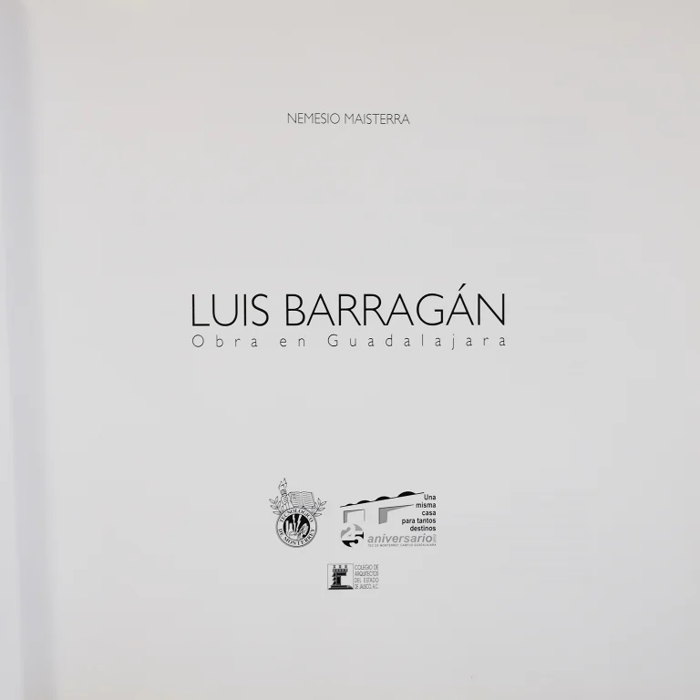 Detail for "Luis Barragán: Obra En Guadalajara" Spanish Edition Hardcover Book by Nemisio Maisterra, 2002 (3 of 7)