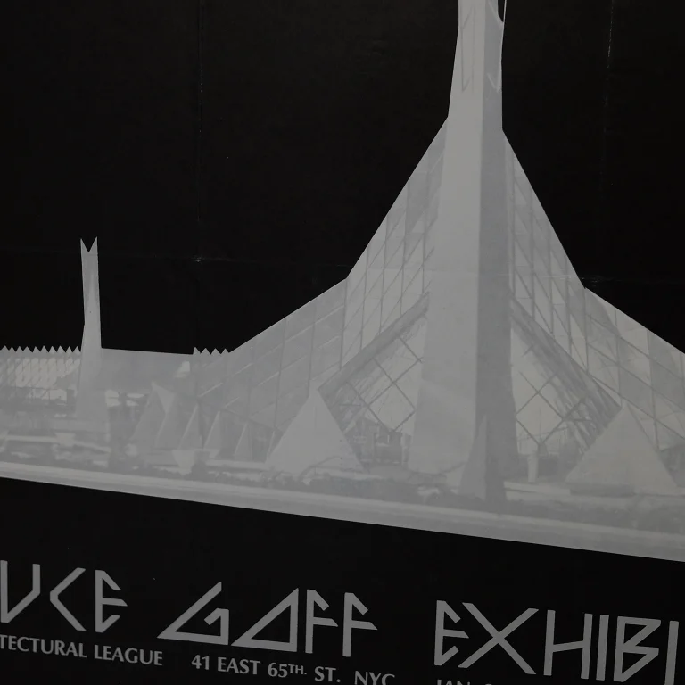 Detail for Bruce Goff at The Architectural League of New York Exhibition Poster, 1970 (3 of 4)