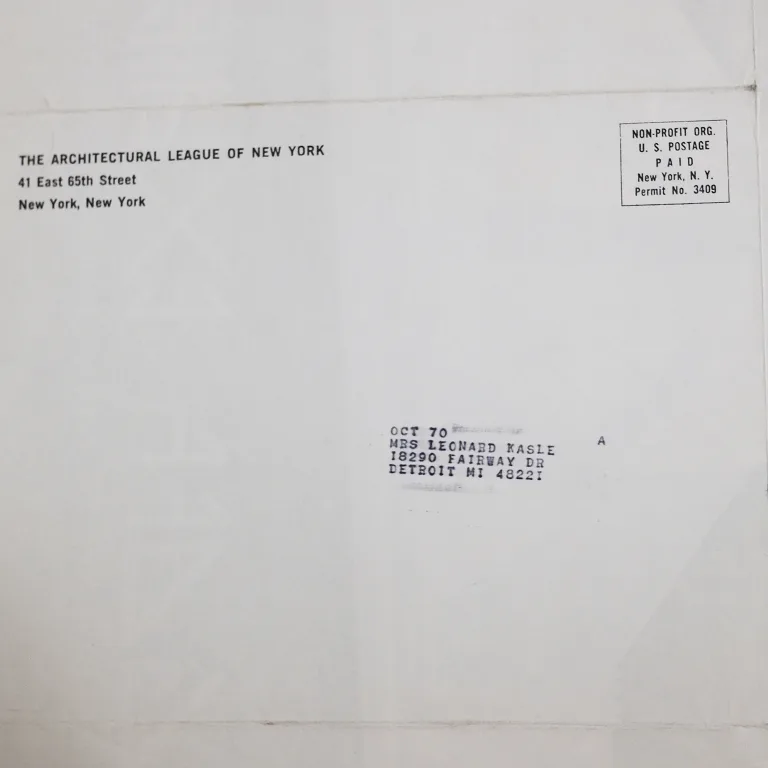 Detail for Bruce Goff at The Architectural League of New York Exhibition Poster, 1970 (4 of 4)