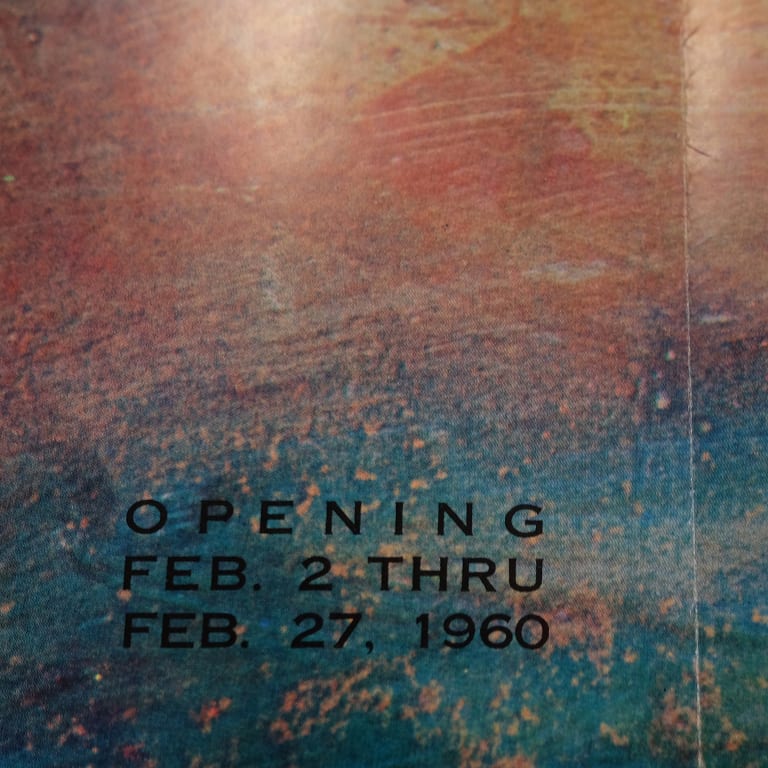 Detail for Alberto Burri at Martha Jackson Gallery Exhibition Poster, 1960 (3 of 3)