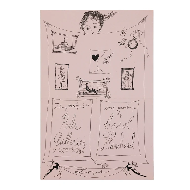 Detail for Carol Blanchard Recent Paintings at Perls Galleries Exhibition Poster (1 of 4)