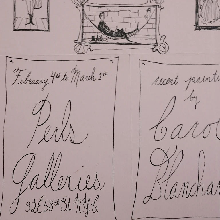 Detail for Carol Blanchard Recent Paintings at Perls Galleries Exhibition Poster (3 of 4)