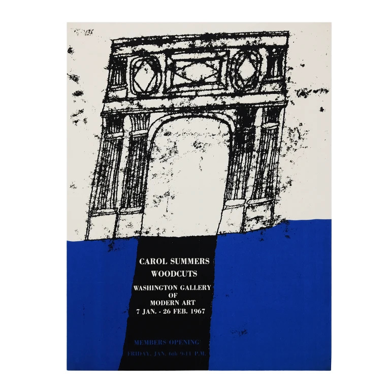 Detail for Carol Summers Woodcuts Washington Gallery of Modern Art Exhibition Poster, 1967 (1 of 3)