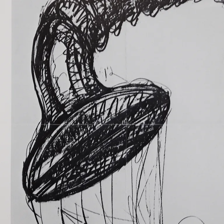 Detail for Claes Oldenburg "The Soft Screw" at John Berggruen Gallery Exhibition Poster, 1976 (2 of 3)