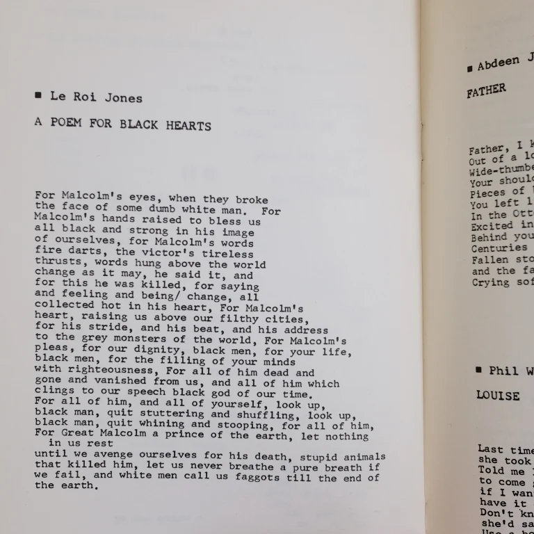 Detail for "Z: An Anthology of Revolutionary Poetry" Signed Paperback Book Edited by Dan Georgakas, 1968 (4 of 6)