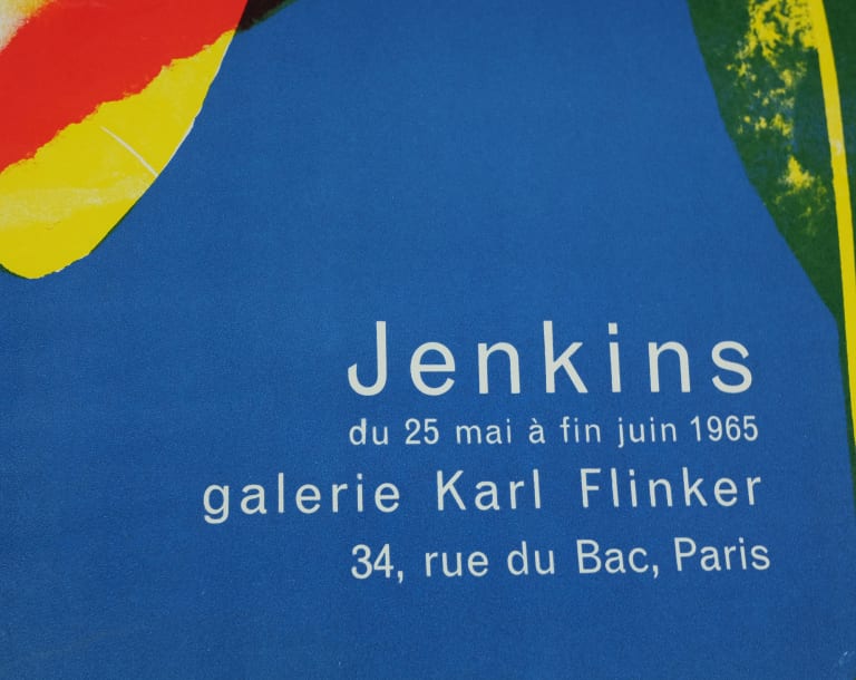 Detail for Paul Jenkins at Galerie Karl Flinker Exhibition Poster, 1965 (3 of 3)