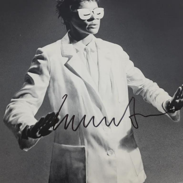 Detail for "Big Science" by Laurie Anderson LP, 1982 (Signed) (2 of 3)