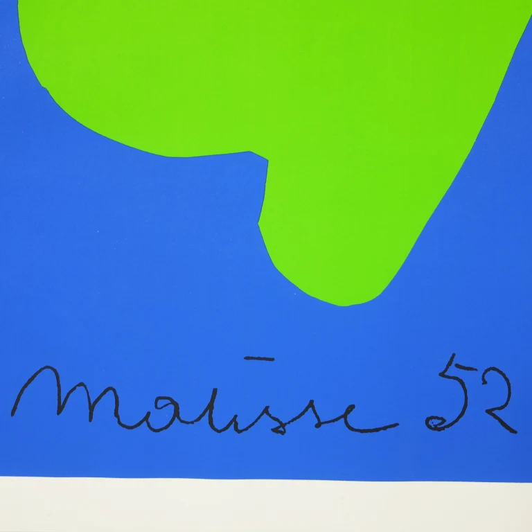 Detail for Henri Matisse "The Snail" Vibrant Color Large Serigraph (2 of 3)