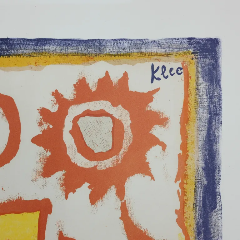 Detail for Paul Klee Untitled Color Lithograph on Paper (3 of 3)