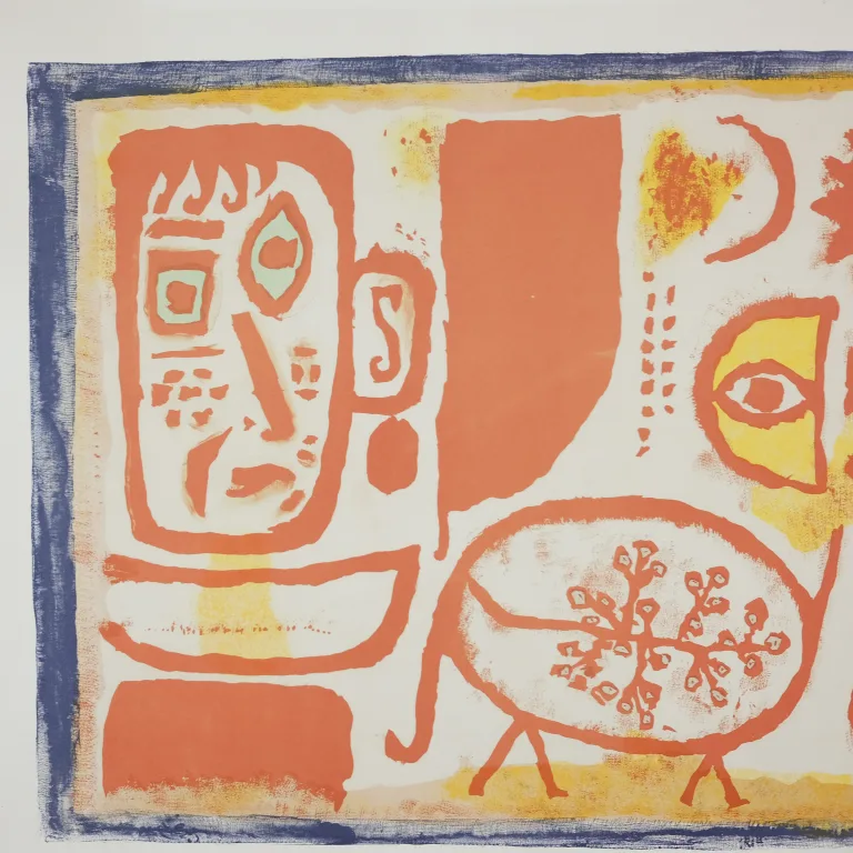 Detail for Paul Klee Untitled Color Lithograph on Paper (2 of 3)