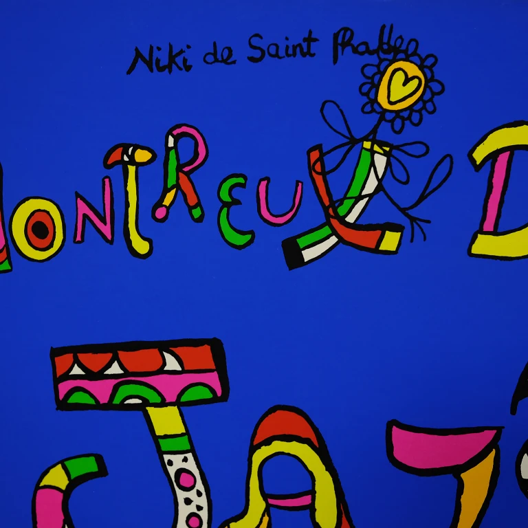 Detail for Niki de Saint Phalle for Montreux Detroit Jazz Festival Serigraph Poster, 1984 (2 of 3)