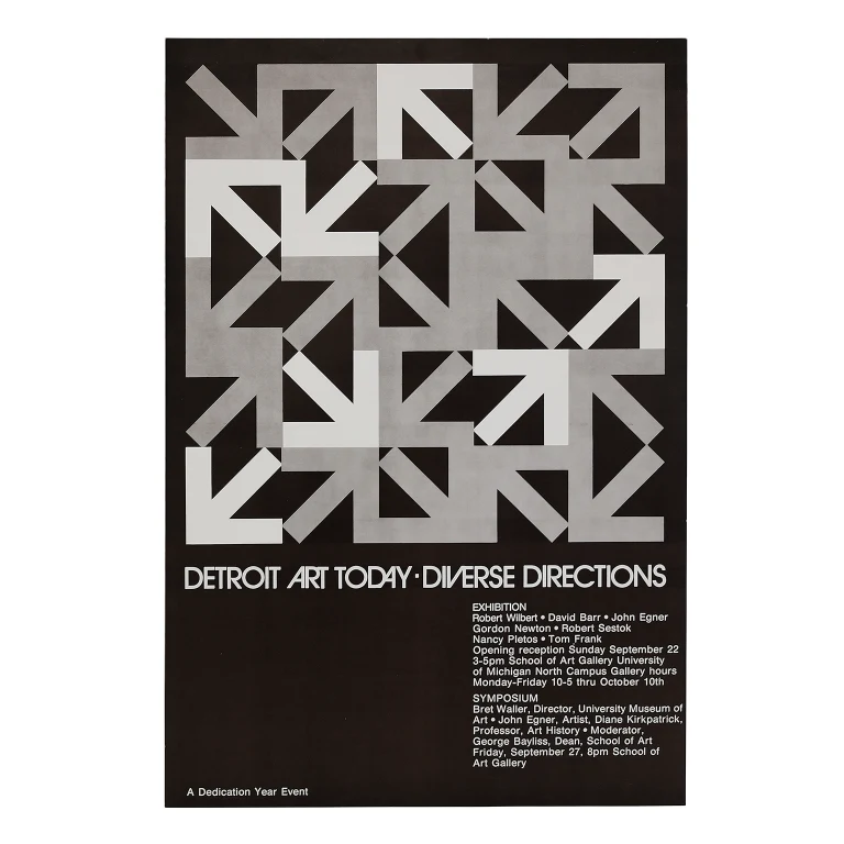 Detail for Detroit Art Today: Diverse Directions Exhibition Poster (1 of 3)