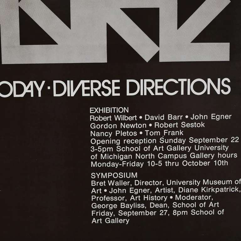 Detail for Detroit Art Today: Diverse Directions Exhibition Poster (2 of 3)
