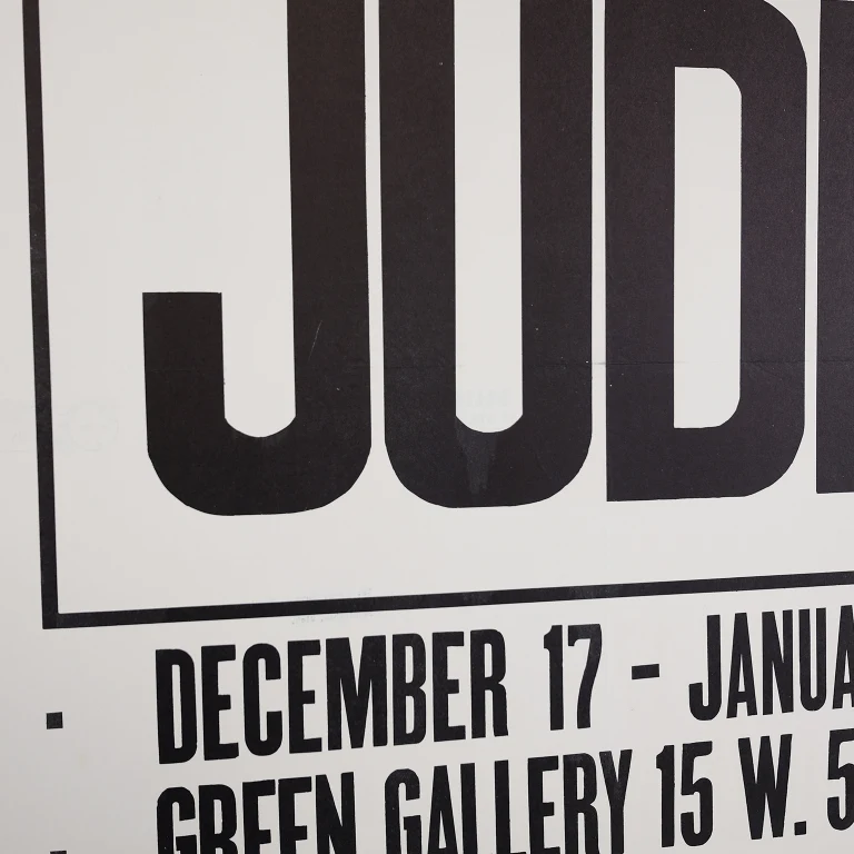 Detail for Donald Judd at Green Gallery Original First Solo Exhibition Poster, 1963 (3 of 6)