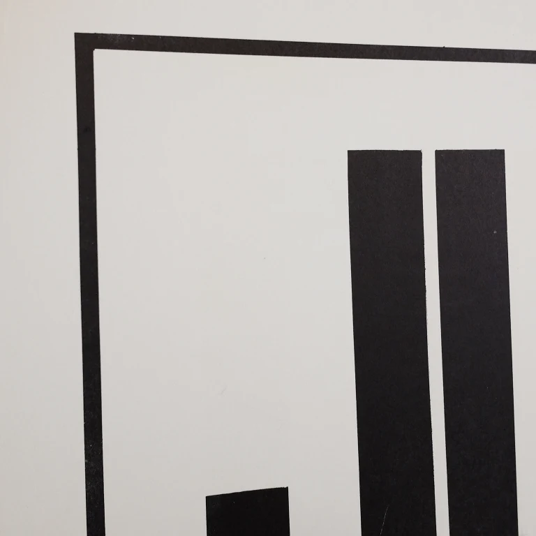 Detail for Donald Judd at Green Gallery Original First Solo Exhibition Poster, 1963 (2 of 6)