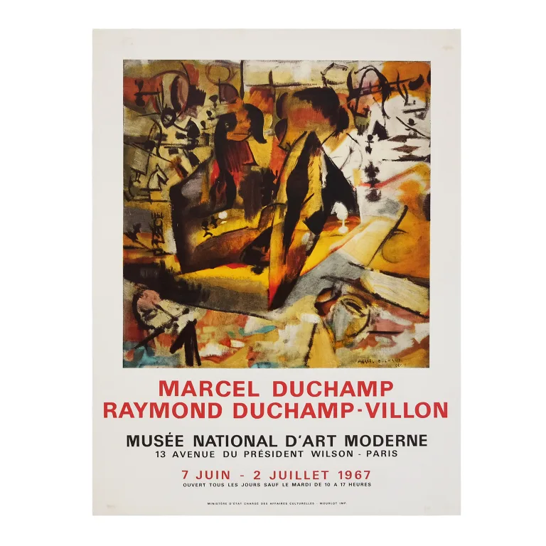 Detail for Marcel Duchamp / Ramond Duchamp-Villon Musée National D'Art Moderne Poster, 1967 (1 of 4)