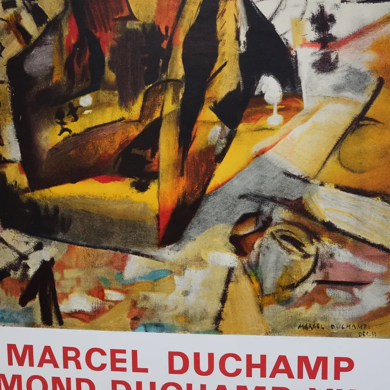 Detail for Marcel Duchamp / Ramond Duchamp-Villon Musée National D'Art Moderne Poster, 1967 (3 of 4)