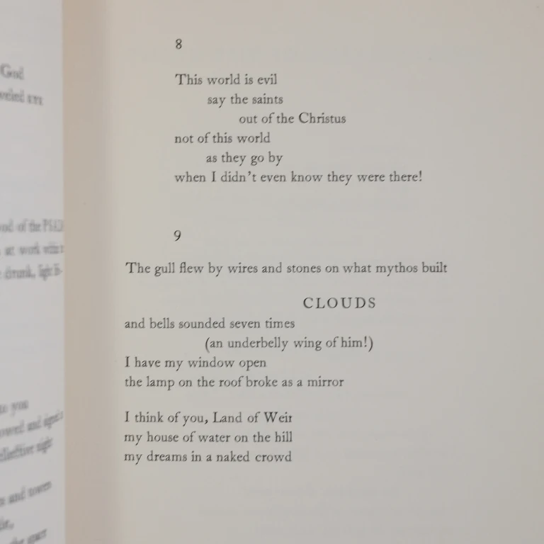 Detail for "Ekstasis" Softbound Poetry Book by Philip Lamantia, 1959 (3 of 5)