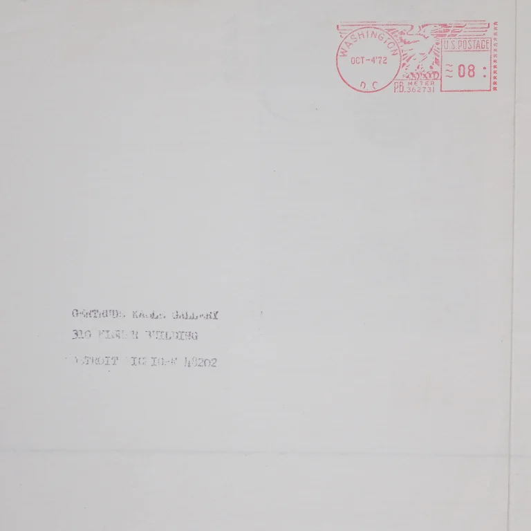 Detail for Gene Davis "The Artist's Fingerprints Except For One Which Belongs To Someone Else" at Max Protetch Gallery Washington D.C. Exhibition Poster, 1975 (4 of 4)
