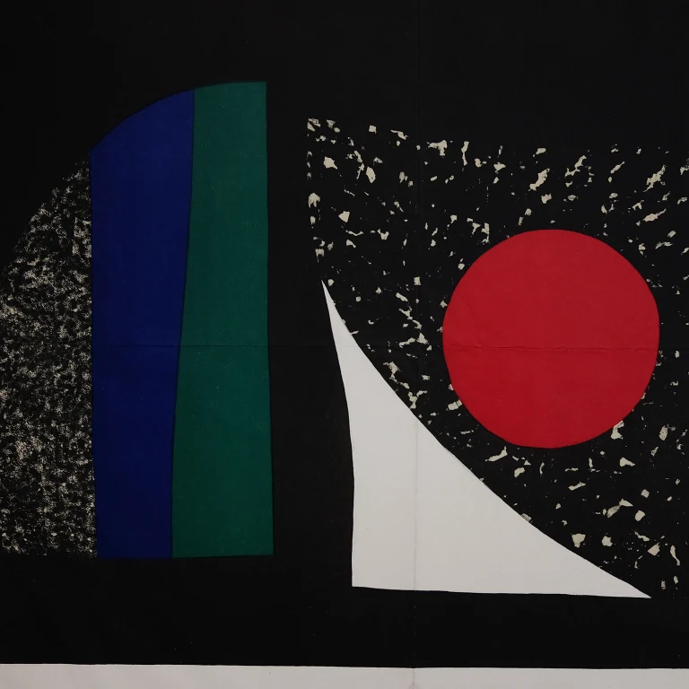 Detail for Gottfried Honegger at Galerie Läubli Gemälde Grafik Exhibition Poster, 1958 (3 of 5)