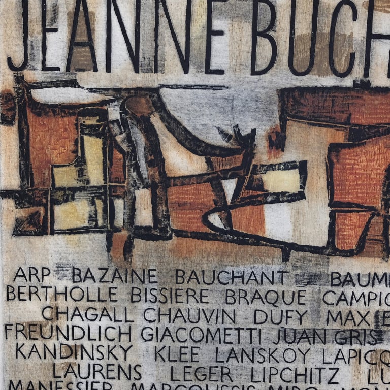 Detail for Hommage Jeanne Bucher Mai Juin: Retrospective 1925 - 1960 Lithograph Exhibition Poster (2 of 4)