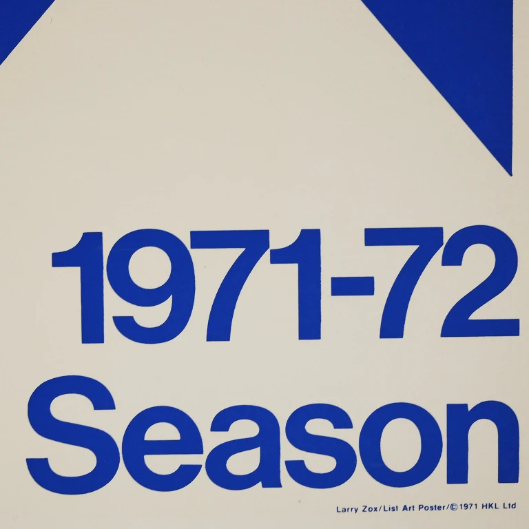 Detail for Larry Zox 1971-72 Season New York Auditorium, Theatre, Music, Ballet, Drama Original Serigraph Print, 1972 (4 of 4)