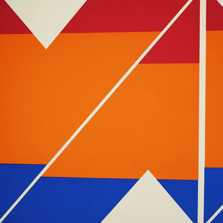 Detail for Larry Zox 1971-72 Season New York Auditorium, Theatre, Music, Ballet, Drama Original Serigraph Print, 1972 (2 of 4)