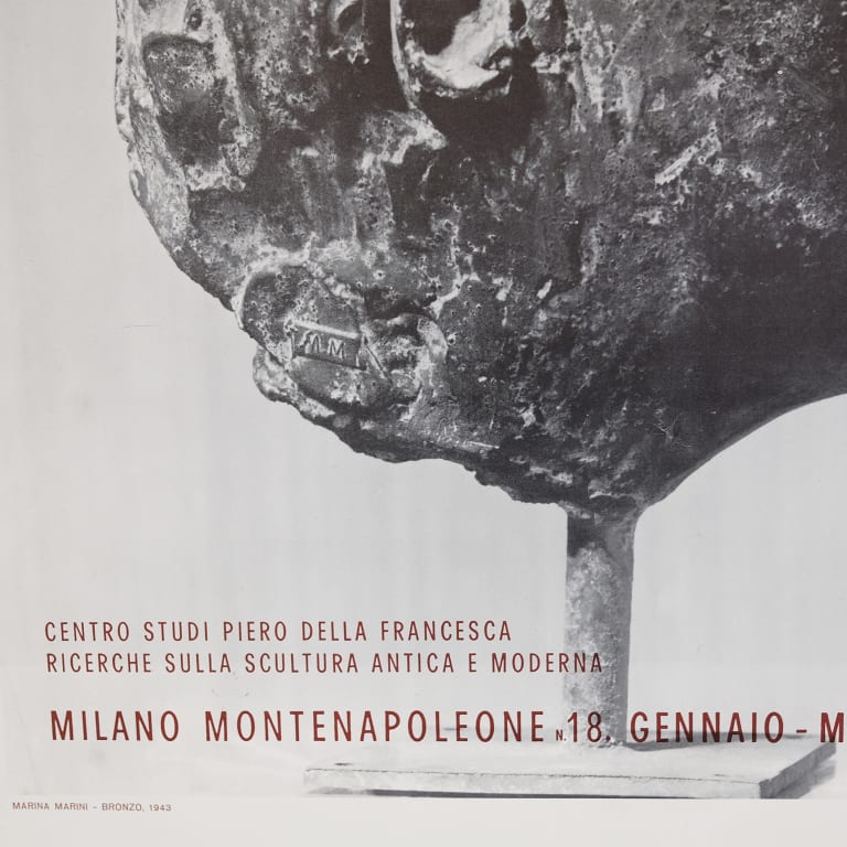 Detail for Marino Marini Personaggi Del XX Secolo Milano Poster, 1972 (4 of 5)