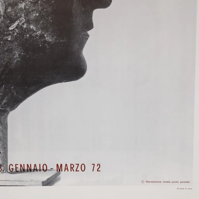 Detail for Marino Marini Personaggi Del XX Secolo Milano Poster, 1972 (3 of 5)