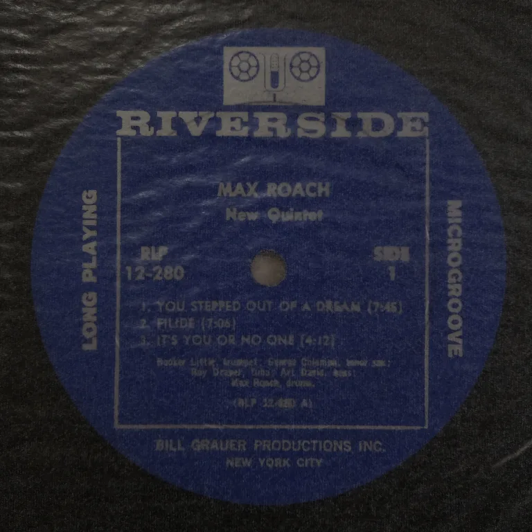 Detail for "Deeds, Not Words" by Max Roach - LP, 1958 (3 of 3)