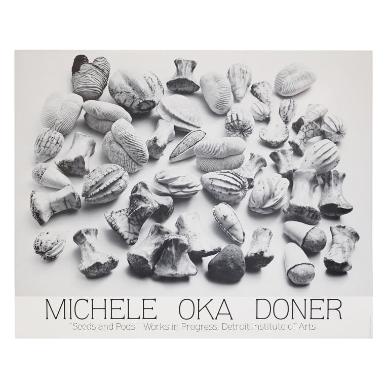 Detail for Michelle Oka Doner "Seeds and Pods" Works in Progress, Detroit Institute of Arts Exhibition Poster, 1978 (1 of 3)