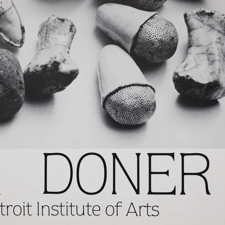 Detail for Michelle Oka Doner "Seeds and Pods" Works in Progress, Detroit Institute of Arts Exhibition Poster, 1978 (2 of 3)