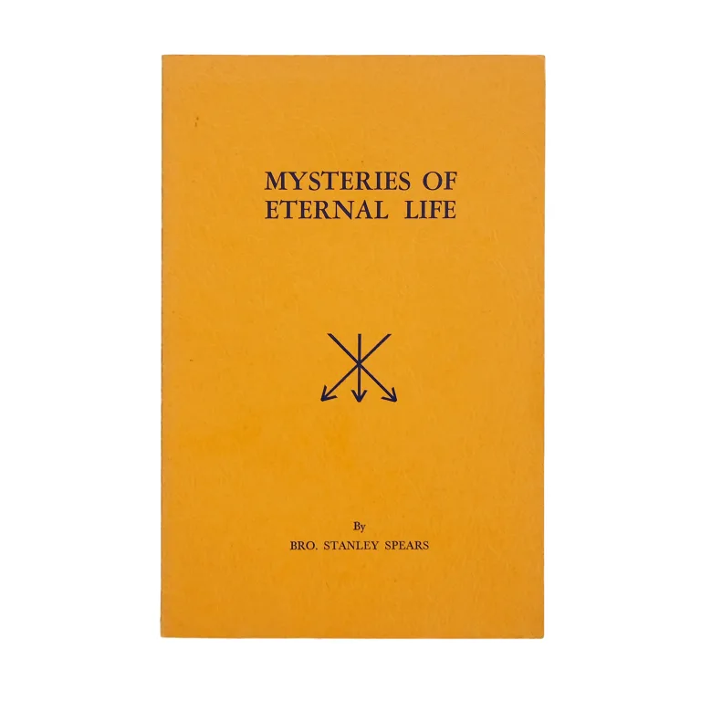 Detail for "Mysteries of Eternal Life" Paperback Book by Bro. Stanley Spears, 1970 (1 of 5)