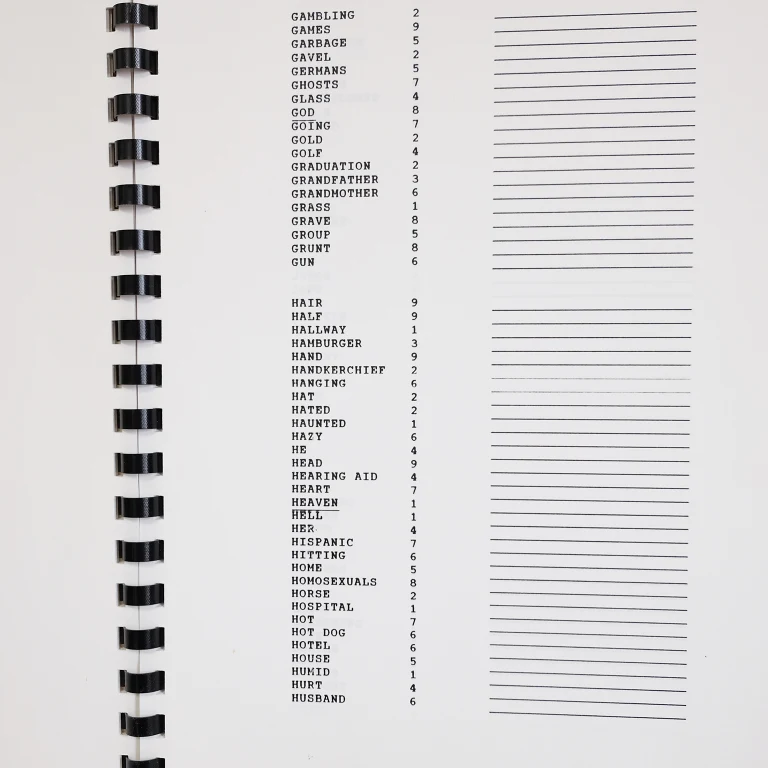 Detail for "Number Talk" Self Published Comb-bound Numerology Book by Jacki Mari, 1990 (3 of 7)
