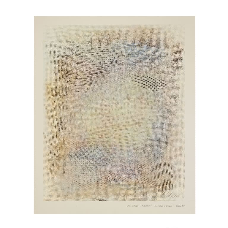 Detail for Robert Natkin Works on Paper Art Institute of Chicago Exhibition Poster, 1975 (1 of 3)