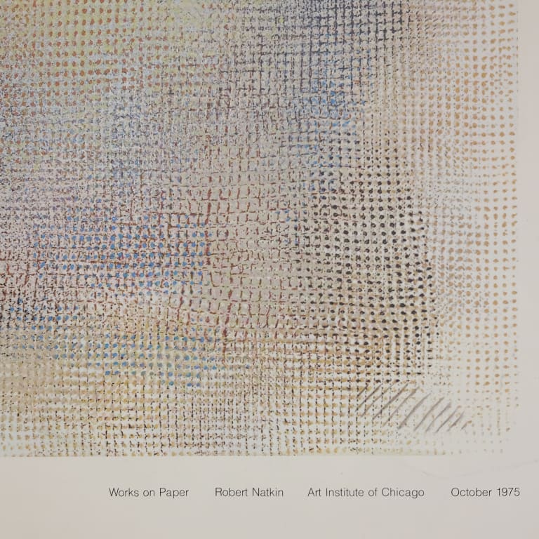 Detail for Robert Natkin Works on Paper Art Institute of Chicago Exhibition Poster, 1975 (2 of 3)