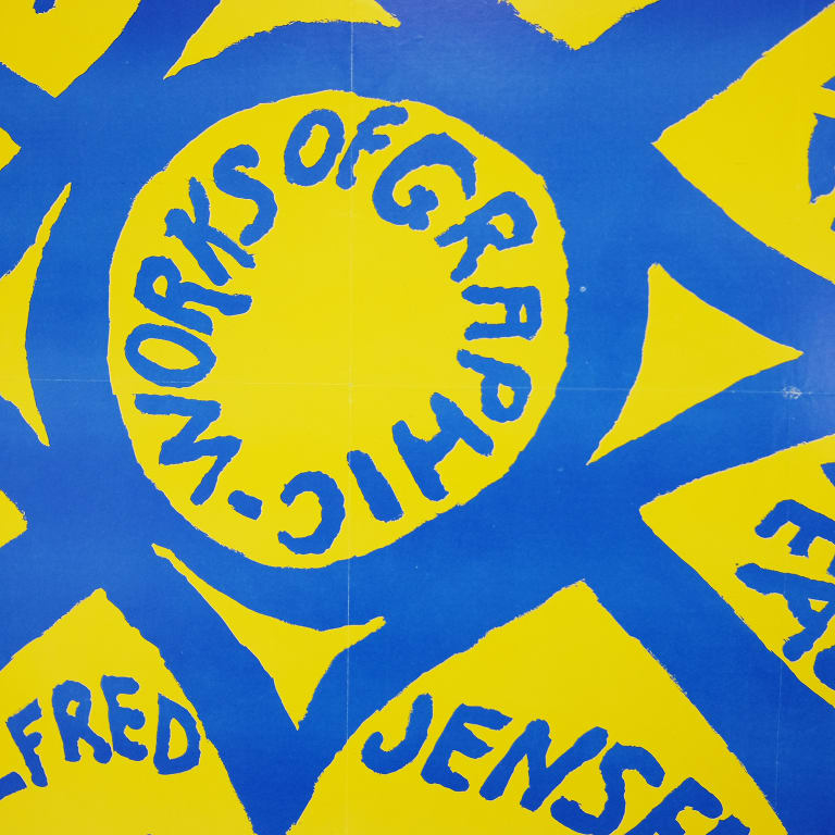 Detail for Alfred Jensen Works of Graphic at The Royal Marks Exhibition Poster, 1966 (2 of 4)