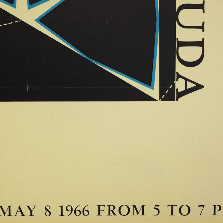 Detail for Peter Forakis / Edwin Ruda at Park Place Gallery Invitation Poster, 1966 (3 of 4)