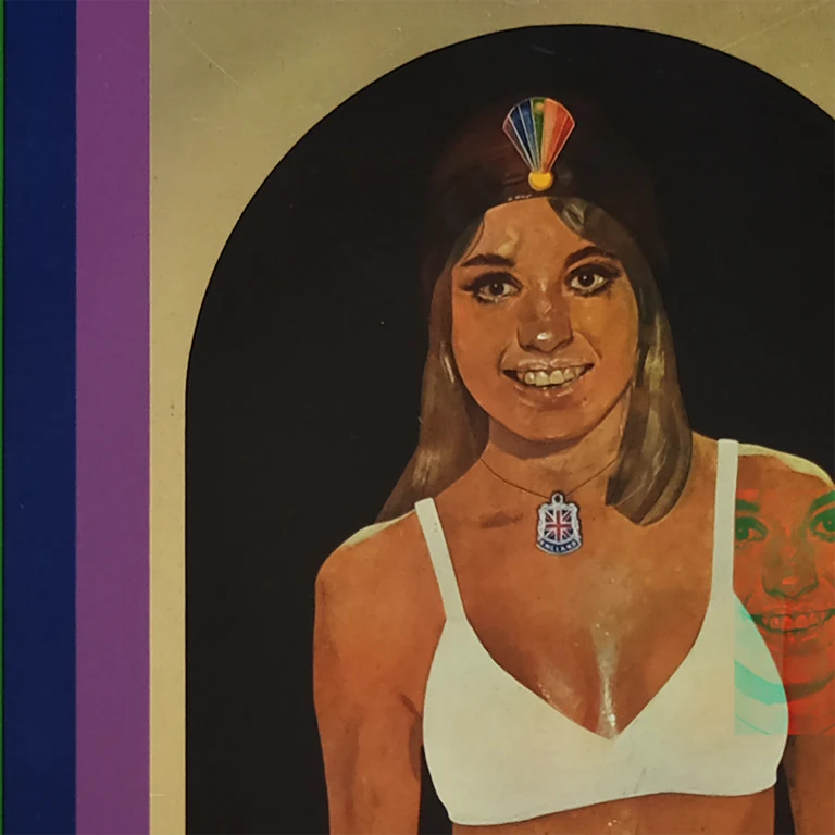 Detail for Babe Rainbow by Sir Peter Blake Screeprint on Tin, 1968 (2 of 3)