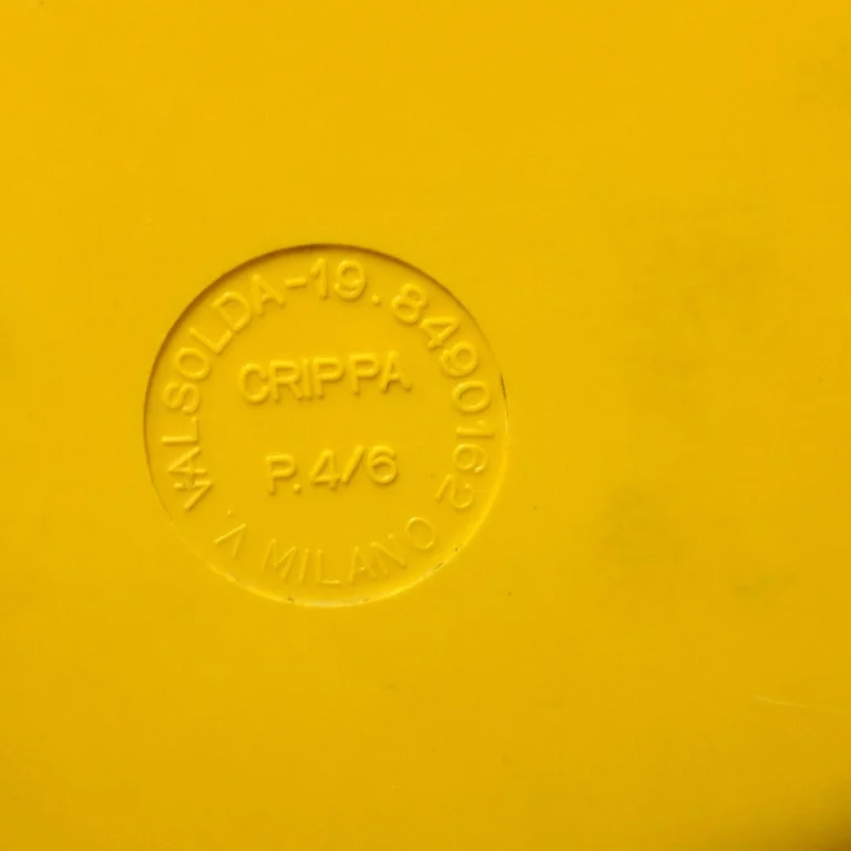 Detail for Original 80's FIORUCCI Bright Yellow Judy Garland Ash Tray, Made in Italy (3 of 3)