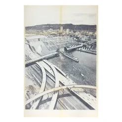 Dale Eldred Bridge Concept Poster, 1975 (Signed & Inscribed)
